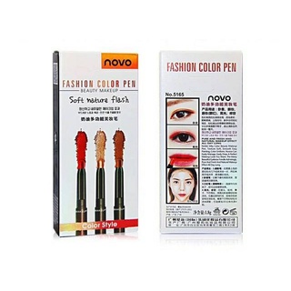 Novo Fashion Color Pen Lip Or Eyeshadow No.5165 อายแชโดว์ แบบแท่ง และลิปสติกแบบแท่ง