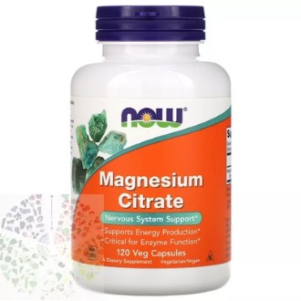 Now Foods, Magnesium Citrate, 120 Veg Capsules