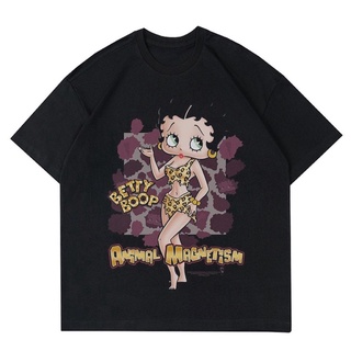 เสื้อยืดสีขาวเสื้อยืด พิมพ์ลาย VINTAGE BETTY BOOP | Aesthetic BETTY BOOP เสื้อผ้าสีดํา | Rap TEE OVERSIZES-4XL