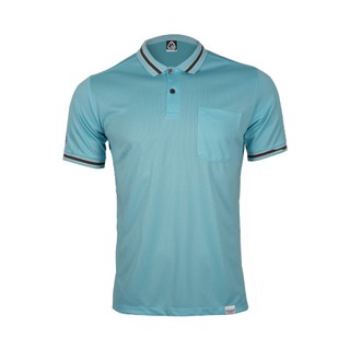 EGO SPORT EG6163 เสื้อโปโลแขนสั้นชาย สีฟ้าแคริบเบี้ยน