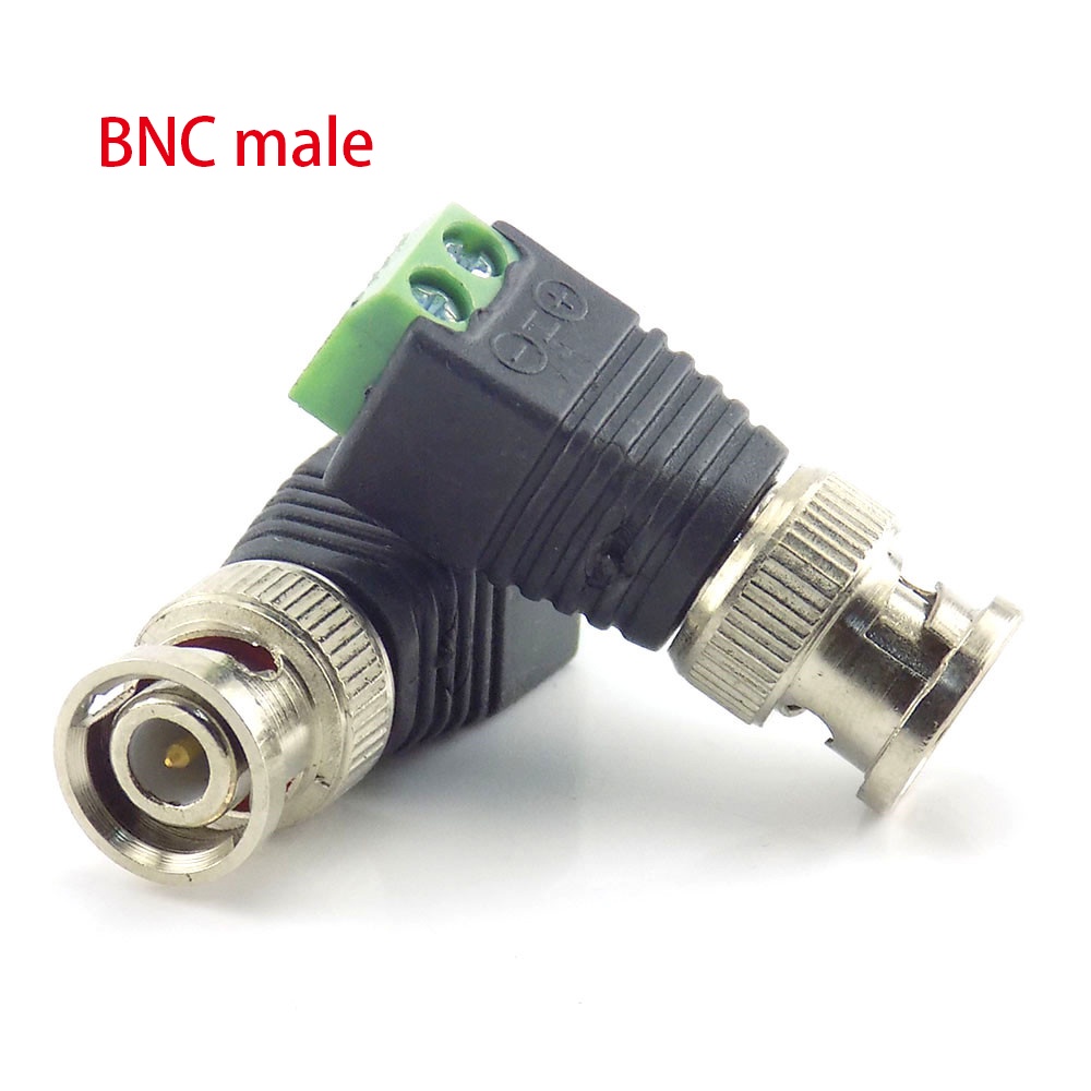 5pcs Coax CAT5 วิดีโอ Balun ปลั๊ก 12V DC BNC ชายหญิงอะแดปเตอร์สําหรับไฟ Led Strip กล้องวงจรปิด 2.1*5.5 มม.F4TH