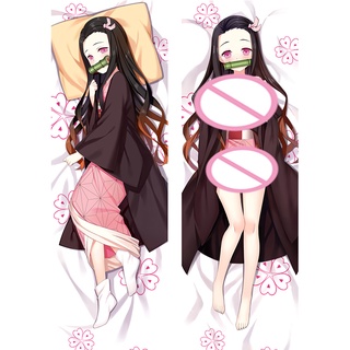 ปลอกหมอน ลายการ์ตูนอนิเมะ Demon Slayer Kamado Nezuko Dakimakura Kamado Nezuko Kimetsu no Yaiba ขนาด 60x180 ซม.