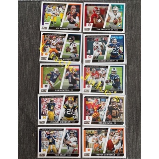 2021 Panini - Score Football : Collegiate Champions Set (10 Cards)