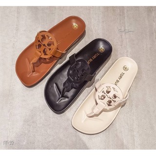 ***เชคสินค้าก่อนสั่งซื้อ***พร้อมส่งรองเท้าแตะหูหนีบ ToryBurch พื้นยางนิ่ม