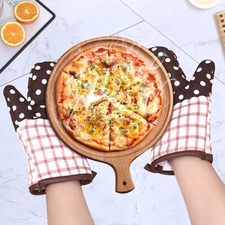 🧤ถุงมือไมโครเวฟ ผ้าฝ้ายมีฉนวนกันความร้อน ถุงมือผ้า กันความร้อน รุ่นหนามีผ้าหุ้มด้านใน🧁