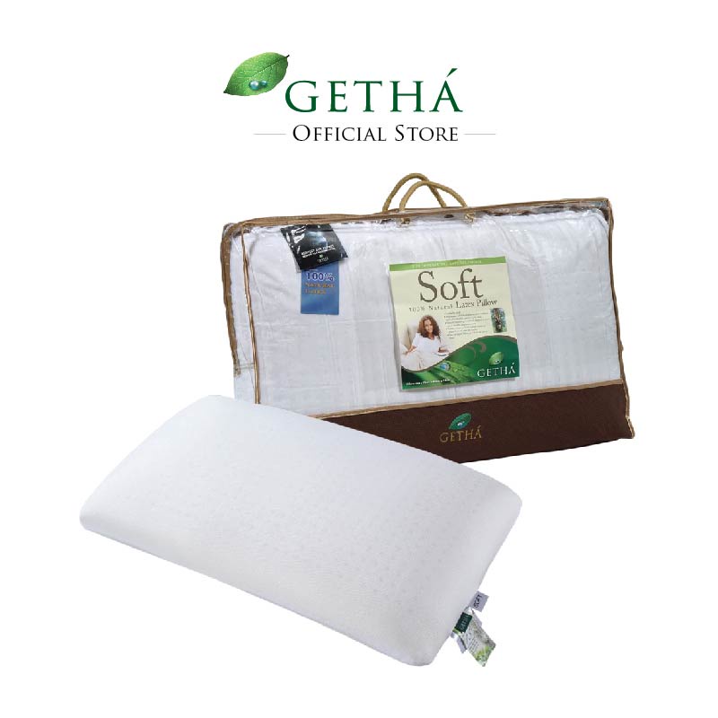 Getha Soft Pillow (หมอนยางพาราธรรมชาติ 100%)