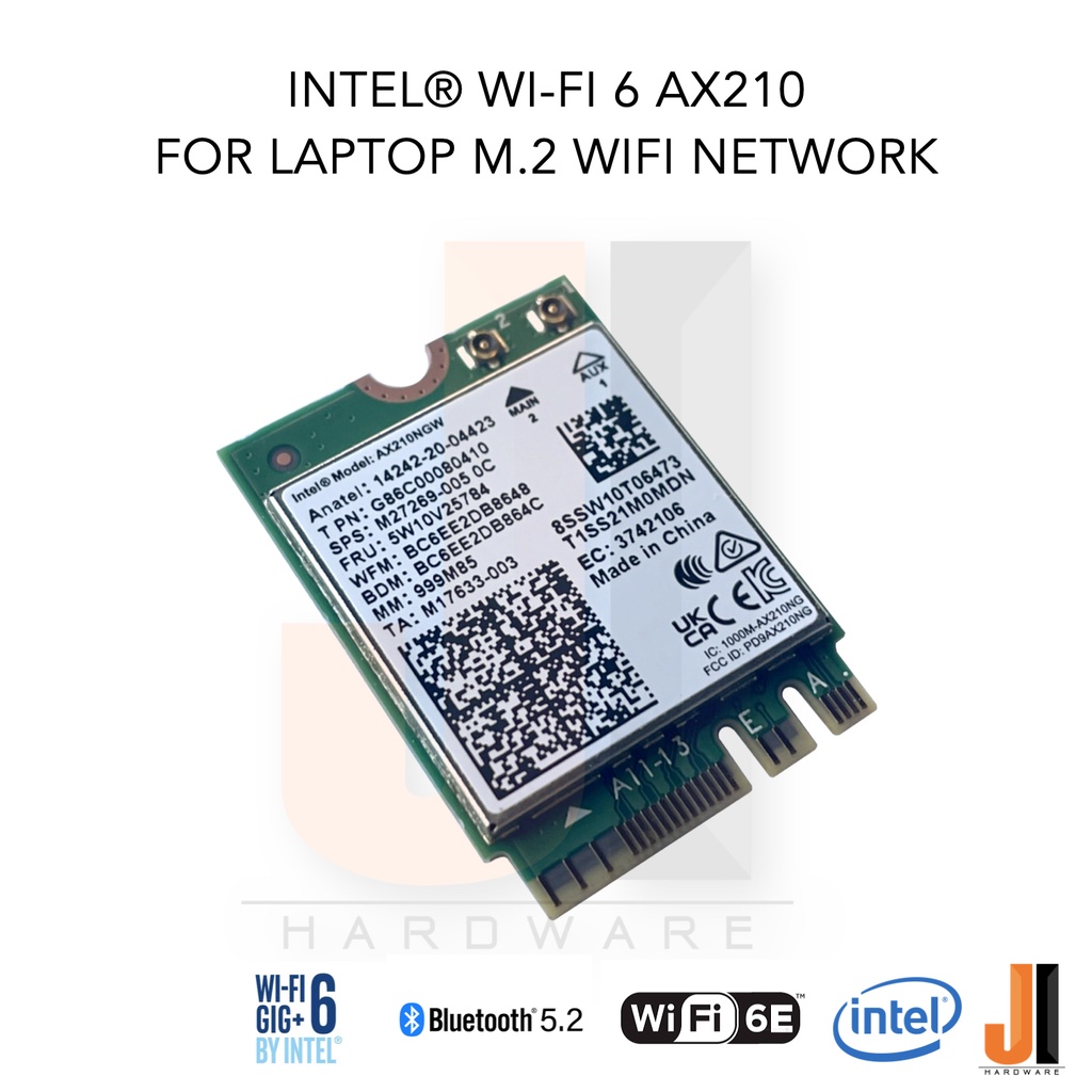 Intel® Wi-Fi 6E AX210NGW card for notebook WIFI6E + รูปที่ 2