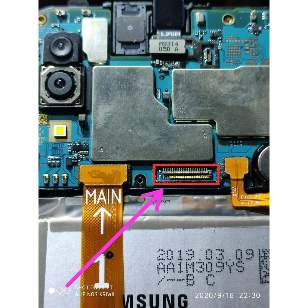 Mesin เมนบอร์ดเชื่อมต่อ สําหรับเครื่องยนต์ SAMSUNG A30 A305F DS On 50-PIN