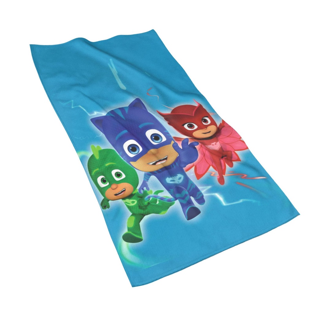 หน้ากาก PJ 27.5*15.7in ผ้าขนหนูแฟชั่นผ้าเช็ดตัวพิมพ์ลาย Unisex Superfine Fiber Towel