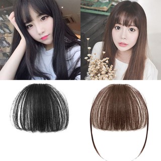 &amp;Readystock Full Bangs แฮร์พีซs Clip Extensions