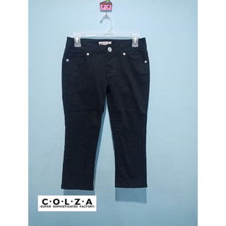 กางเกงผ้า COLZA ไซส์ S สีดำ ขาสามส่วน  มือสอง