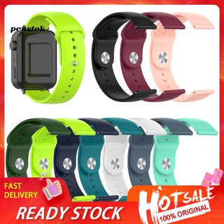 【พร้อมส่ง】สายนาฬิกาข้อมือซิลิโคน 18 มม. สีพื้น แบบเปลี่ยน สําหรับ Xiao-mi Smart Watch