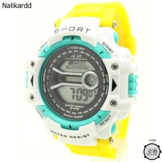 Sport Watch (Mix) นาฬิกาผู้ชาย-ผู้หญิงและเด็ก สายยางสี ระบบ Digital