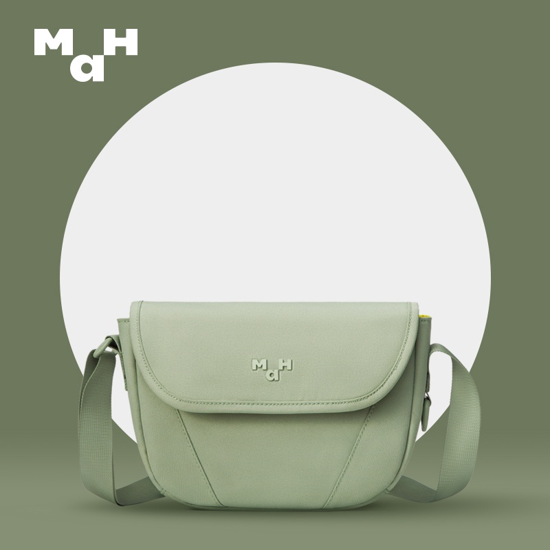 MAH 2387 YOUNG กระเป๋าสะพายข้าง ดีไซน์ดั้งเดิม รูปกระบองเพชร สีเขียว สีเขียวอ่อน