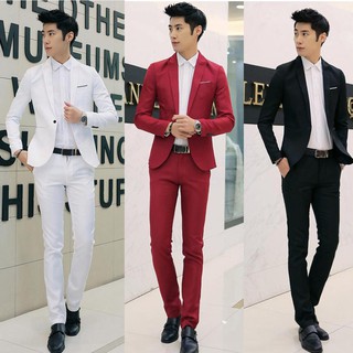 AILIGAP สูทแบบสองชิ้นของผู้ชาย(Two pieces)Blazer and Pants(104305218284)