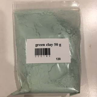 Green clay 50g 000185 สินค้าเป็นวัตถุดิบส่วนผสมเครื่องสำอางค์