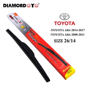ที่ปัดน้ำฝน ยางใบปัด ตรงรุ่น Toyota Altis ยี่ห้อ DIAMOND EYE กล่องแดง