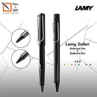 LAMY Safari Rollerball Pen + LAMY Safari Ballpoint Pen Set ชุดปากกาโรลเลอร์บอล + ปากกาลูกลื่น ลามี่ ซาฟารี สีดำ
