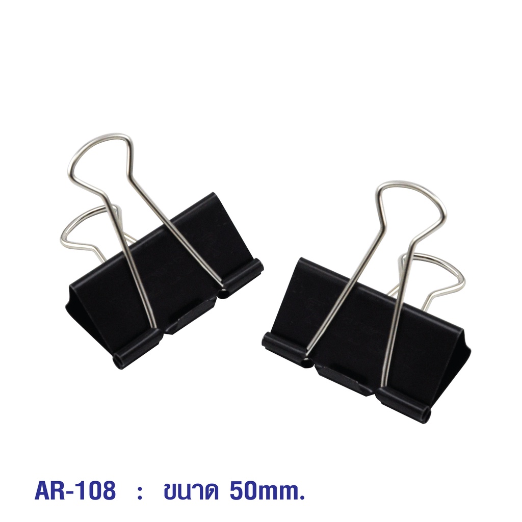 ARROW مشابك ورق سوداء AR-108 ‏50 مم (12 مشبك) — صورة 3