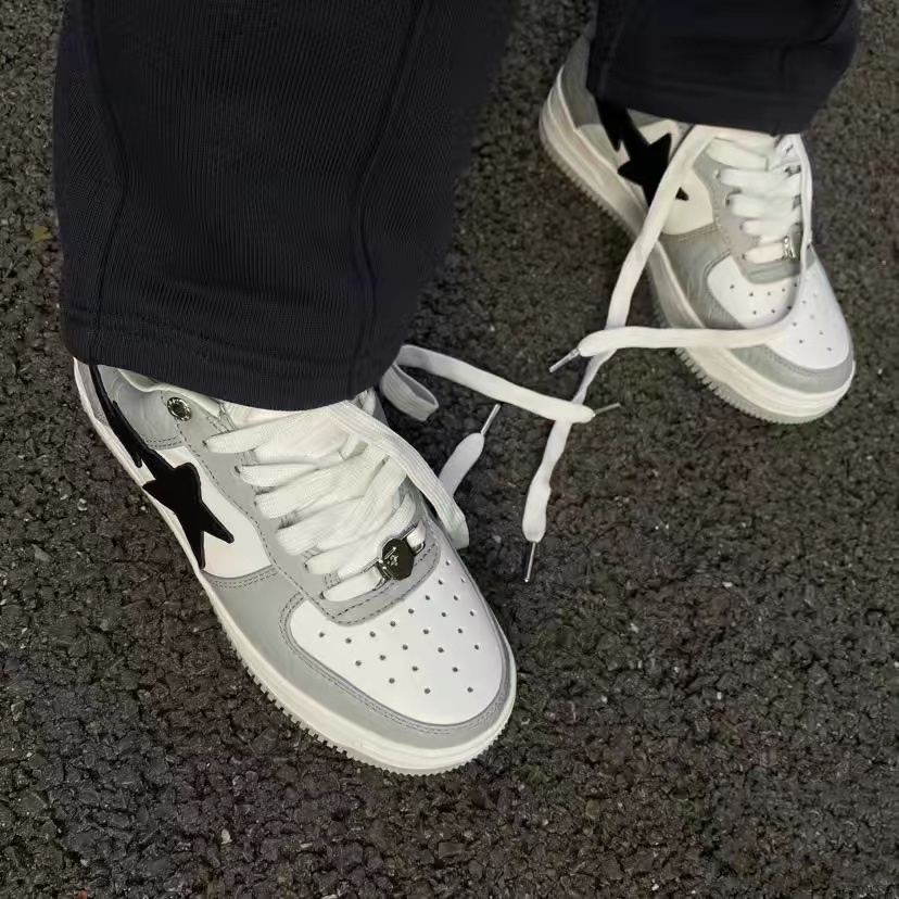 (spots) รองเท้าลําลอง ยาง Bape Sta สําหรับผู้ชาย