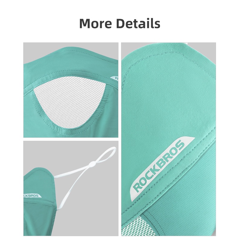 【TH Delivery】ROCKBROS หน้ากากจักรยาน ป้องกันแสงแดด ระบายอากาศ ผ้าพันคอ ฤดูร้อน กีฬากลางแจ้ง หน้ากากปรับได้ - รูปที่ 6