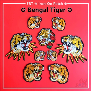 Bengal Tiger Iron - On Patch แผ่นแพทช์ปักลายสัตว์ 1 ชิ้น