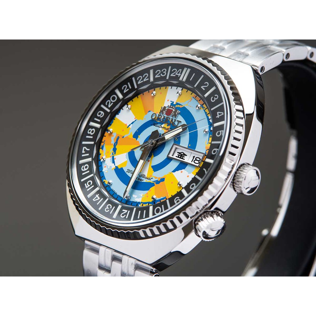 าฬิกา ORIENT AUTOMATIC REVIVAL รุ่น RA-AA0E04Y ประกันศูนย์ บ.สหกรุงทอง 1 ปี แถมหมวกสีดำ/ขาว