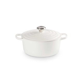 หม้อเหล็กหล่อทรงกลม ขนาด 24CM สีขาว SIGNATURE ROUND CASSEROLE 24CM COTTON