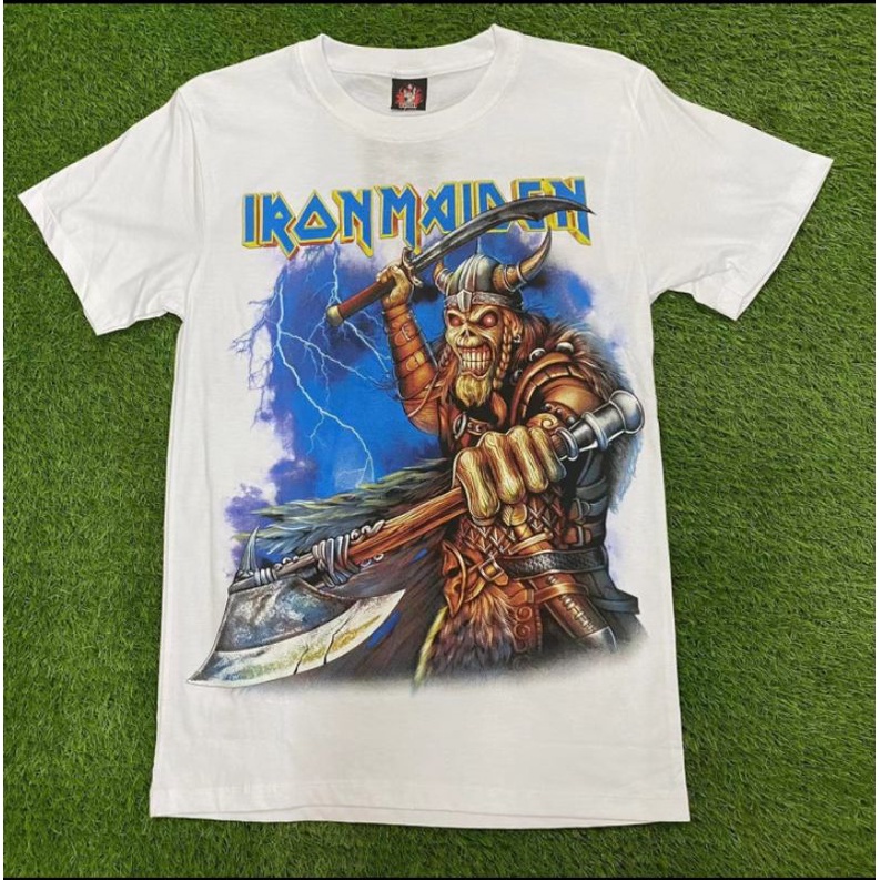 Iron Maiden The Trooper บางที่ไหนในเวลาด้านหลัง Rock Band เสื้อ Rockers เสื้อยืด Bunkface Ukays Exis