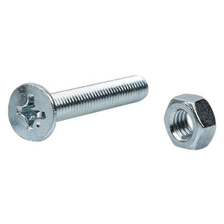 อุปกรณ์ยึดติด สกรูเกลียวมิลน็อต JF FITT 6x40 มม. 25 ตัว Screws, Nuts &amp; Washers