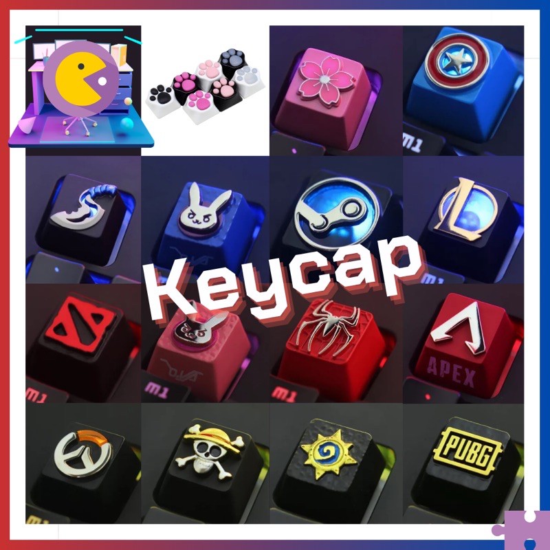 คีย์บอร์ด keyboard premium แต่งคีย์บอร์ด keycap decorate Lol apex pubg stream dota2 onepeach heartst