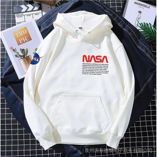 เสื้อแจ็กเก็ตกันหนาวแขนยาว มีฮู้ด ลายนักบินอวกาศ NASA สําหรับผู้ชาย และผู้หญิง