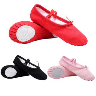 Mary✪ Baby Girl Canvas Cotton Ballet Pointe Dance Shoes Gymnastics Slippers Yoga Flats