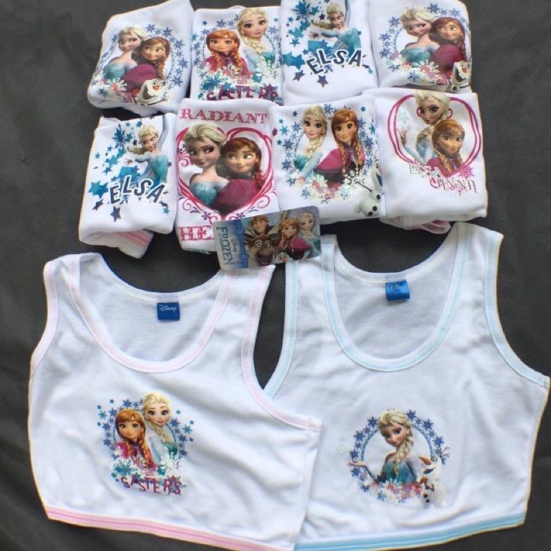 เสื้อกล้ามเด็กหญิง First Bar1 แพ็ต 5ตัว เสื้อซับในเด็กหญิง กล้ามสั้น Elsa Pony First Bar พร้อมส่ง 1 