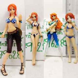 (แท้/มือ2ไม่มีกล่อง/ตีเป็นอะไหล่) Bandai​ Gashapong​ Figure one piece Nami นามิ