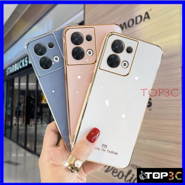 เคส OPPO Reno 8 5g / Reno 8 PRO 5G / Reno 8Z 5G / Reno 7Z 5G Reno 7 Reno 5 Reno 6 5G เคสโทรศัพท์มือถือ ขอบตรง แฟชั่น สําหรับ ZB