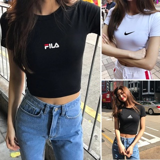 5 การออกแบบด้านบนพืช NIKE สําหรับผู้หญิงพอดีกับเสื้อยืดด้านบน S F*h