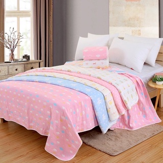 (พร้อมส่ง) ผ้าสาลู/ผ้าห่ม/ผ้ารอง ขนาด 5ฟุต 150*200cm 6ชั้น***