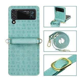 Lushuo เคสโทรศัพท์มือถือหนัง ฝาพับ พร้อมช่องใส่บัตร หลากสี สําหรับ Samsung Galaxy Z Flip 3 5G Z Flip3 ZFlip3 ZFlip 3