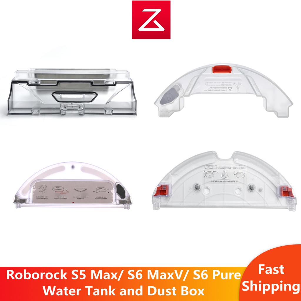 Roborock กล่องเก็บฝุ่น อะไหล่ Dust Bin and กล่องเก็บน้ำ Water Tank สำหรับ Roborock S5 Max/S6 MaxV/S6