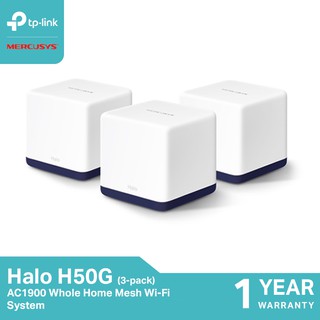 Mercusys Halo H50G (3-pack)  AC1900 Whole Home Mesh Wi-Fi System