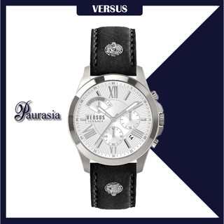 [ของแท้] Versus by Versace นาฬิกาข้อมือ ผู้ชาย รุ่น VERSUS VSPBH1018 CHRONO LION D/SILVER DIAL BLACK ST paurasia