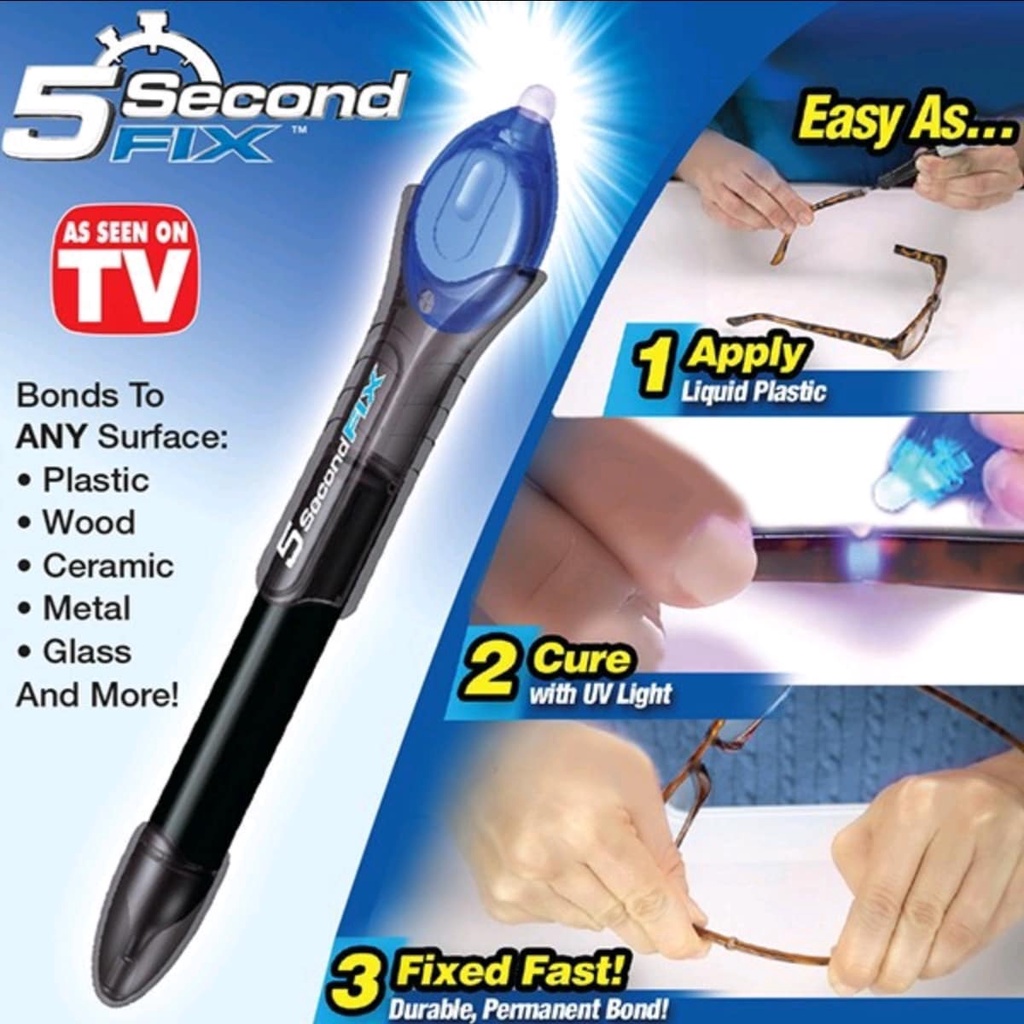 กาวเลเซอร์ กาวยูวี UV 5 Second Fix กาวเอนกประสงค์ ร้านไทยพร้อมส่ง แห้งภายใน 5 วินาทีไร้คราบสีใส