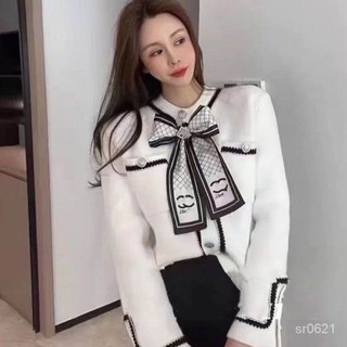 ♥S MissPrivate Customization♥【Existing】2021New Spring Clothes New Short Knitted Cardigan Top Chanel-Style Classic Single