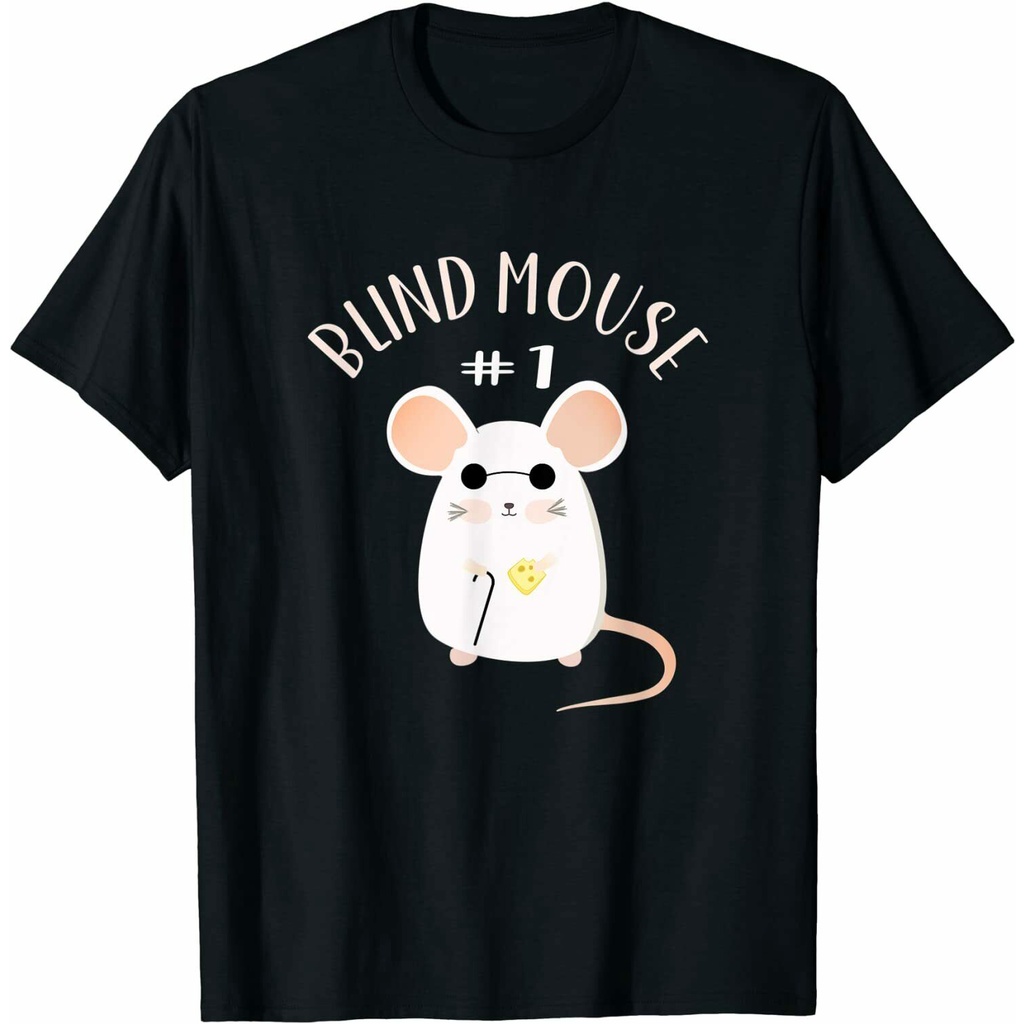 น่ารักนุ่ม Unsiex เสื้อยืด Kawaii Matching Group ชุด 1 3 สาม Blind Mice เครื่องแต่งกาย Mens สวมใส่ทุ