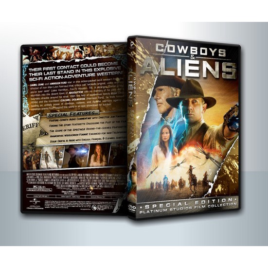 [ DVD Movie มีปก+สกรีนแผ่น-ไม่มีกล่อง ] Cowboys & Aliens สงครามพันธุ์เดือด คาวบอยปะทะเอเลี่ยน ( 1 DVD )