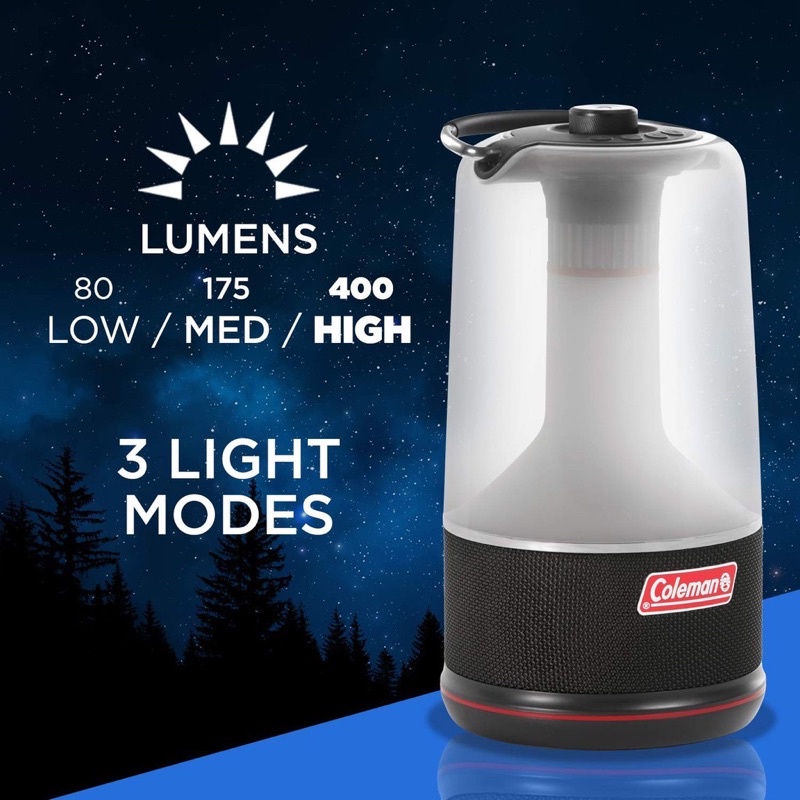 🇯🇵COLEMAN 360° Sound &amp; Light Lantern ลำโพง BLUETOOTH โคมไฟ LED speaker ตะเกียง