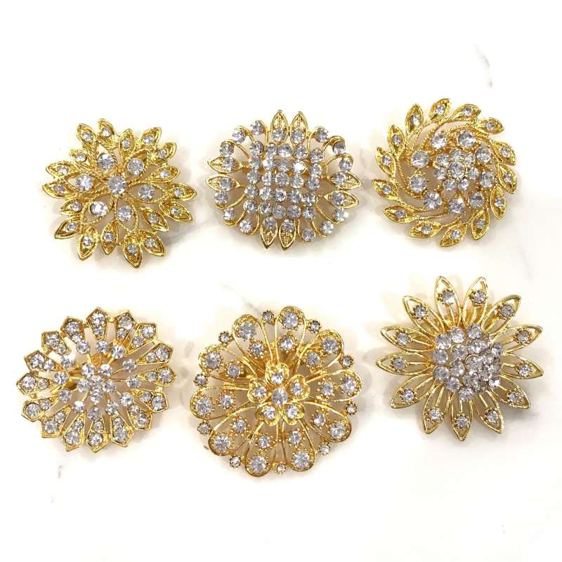 Vintage Jewelry เข็มกลัด ลายดอกไม้ แฟชั่น คลาสสิก รูปที่ 5