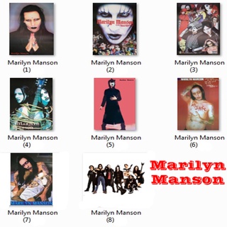 โปสเตอร์ รูปภาพ วงดนตรี Marilyn Manson (8แบบ) มาริลีน แมนสัน ภาพวงดนตรี โปสเตอร์ติดผนัง โปสเตอร์สวยๆ poster ส่งEMSเลยค่ะ