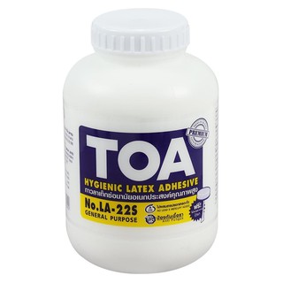 กาวลาเท็กซ์ทั่วไป TOA 16 ออนซ์ สีขาว LATEX GLUE TOA 16OZ WHITE